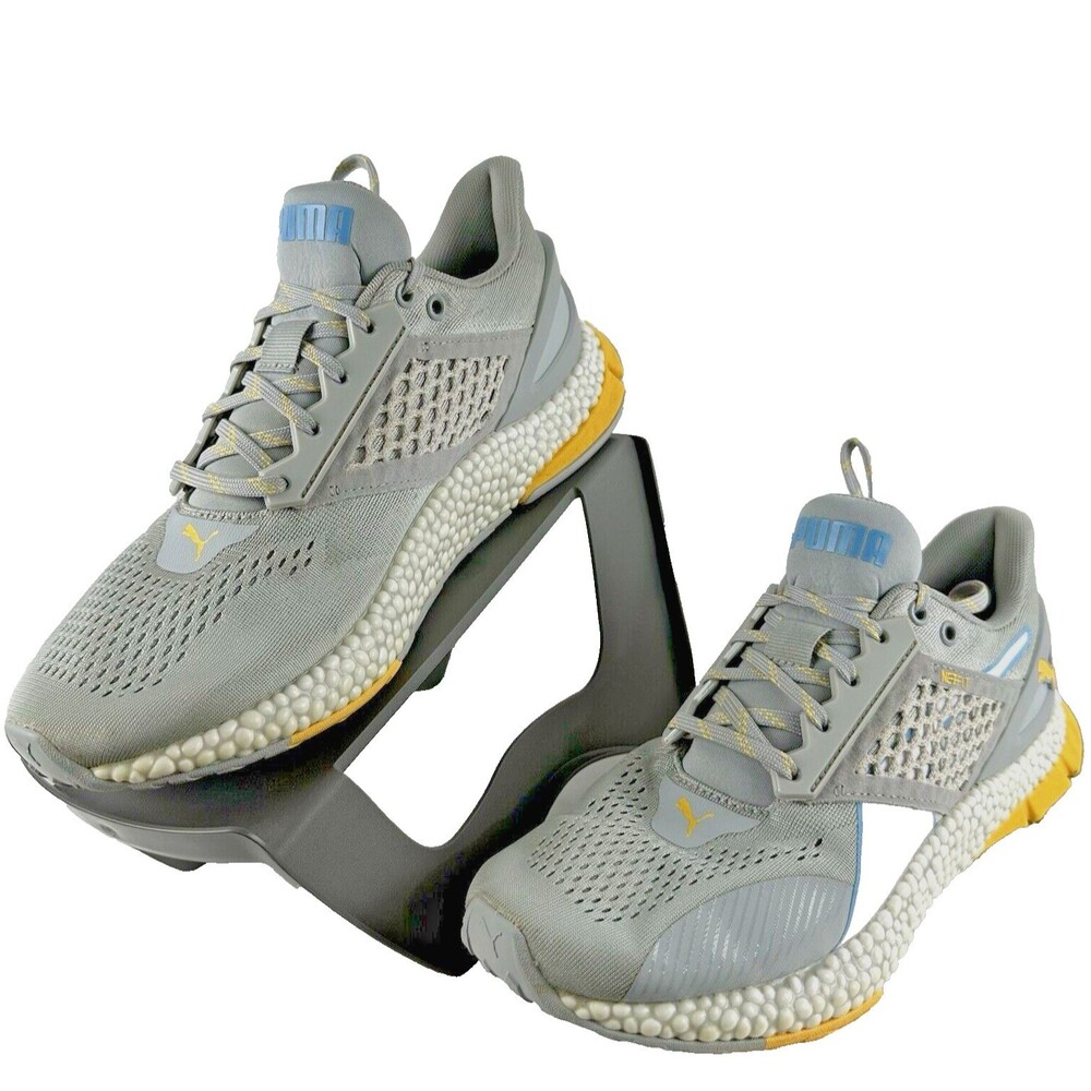 Puma 192799-07 Hybrid Astro Running Shoes Mens US 8 Womens 9.5W Grey Yellow